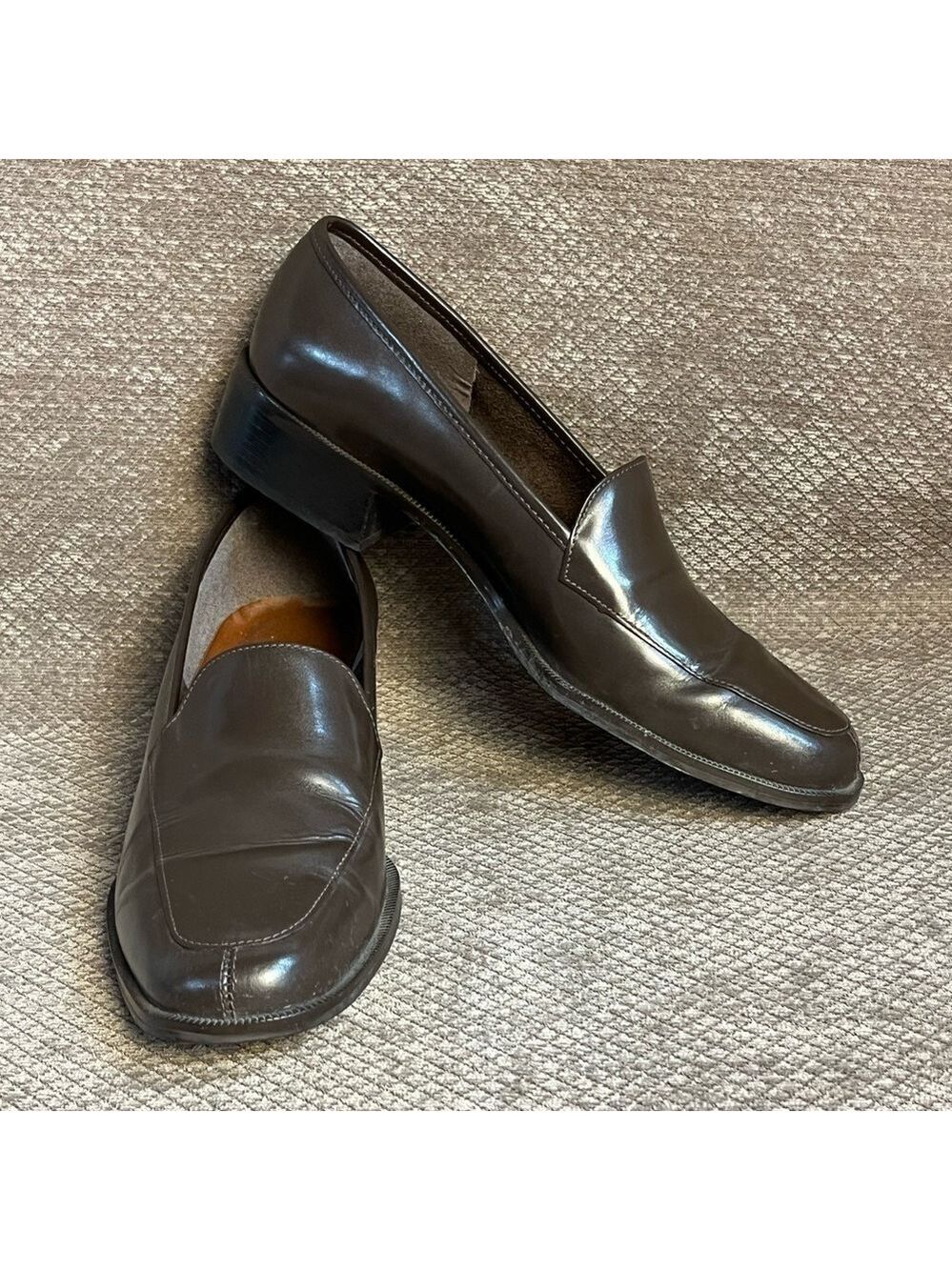 Etienne Aigner Deluxe All Leather 1.5” Heel loafers size 6.5 EUC